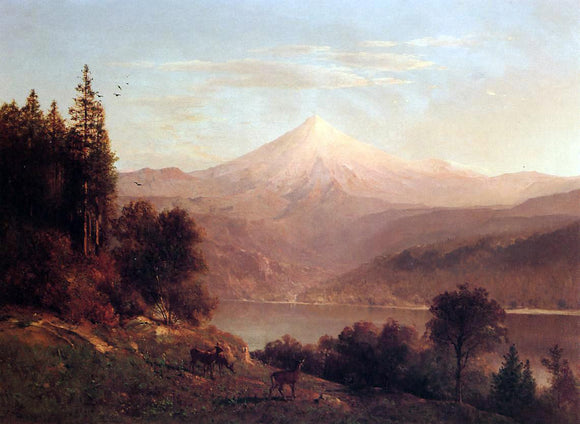  Thomas Hill View of Mount Hood - Art Print