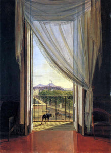  Franz Ludwig Catel View of Naples through a Window - Art Print