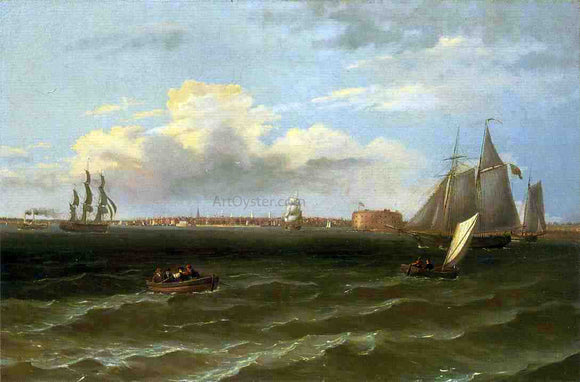  Thomas Birch View of New York Harbor - Art Print