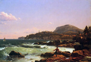  Frederic Edwin Church View of Newport Mountain, Mount Desert - Art Print