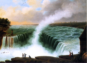  Nicolino Calyo View of Niagara Falls - Art Print