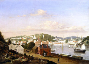  Fitz Hugh Lane View of Norwich, Connecticut - Art Print