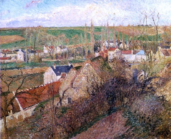  Camille Pissarro View of Osny near Pontoise - Art Print