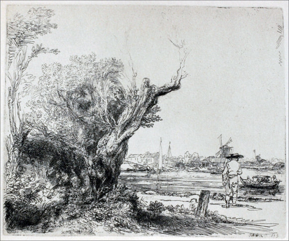  Rembrandt Van Rijn View of Ovmal near Amsterdam - Art Print