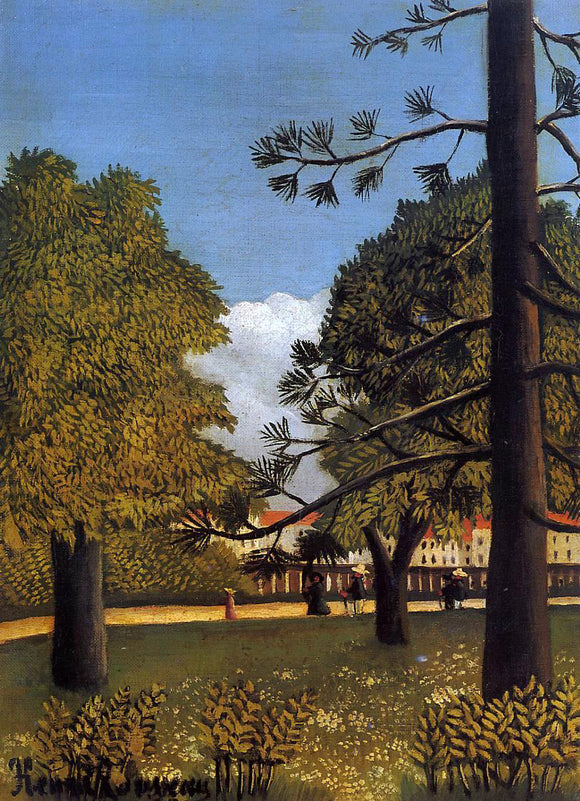  Henri Rousseau View of Parc de Montsouris - Art Print