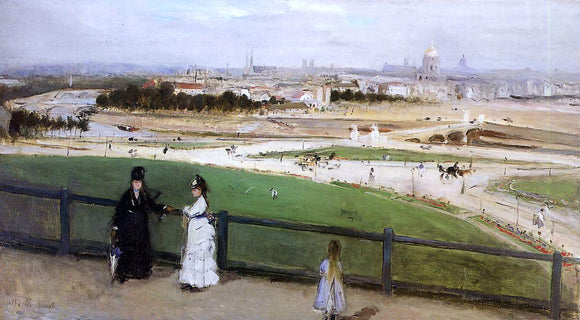  Berthe Morisot View of Paris from the Trocadero Heights - Art Print