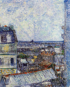 Vincent Van Gogh View of Paris from Vincents Room in the Rue Lepic - Art Print