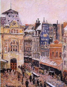  Camille Pissarro View of Paris, Rue d'Amsterdam - Art Print