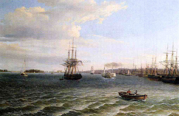  Thomas Birch View of Philadelphia, Looking South on the Delaware River - Art Print