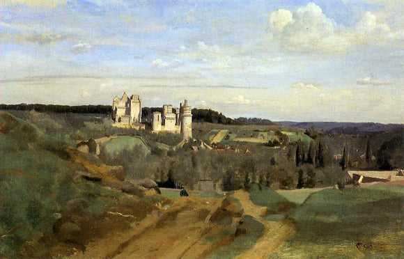  Jean-Baptiste-Camille Corot View of Pierrefonds - Art Print