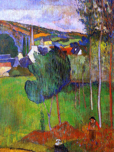  Paul Gauguin View of Pont-Aven from Lezaven - Art Print