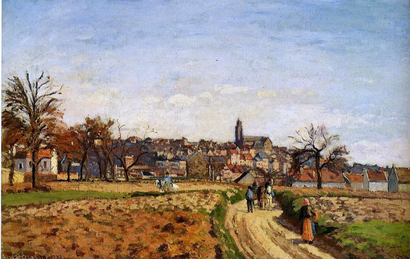  Camille Pissarro View of Pontoise - Art Print