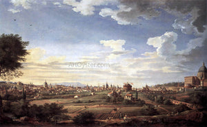  Giovanni Paolo Pannini View of Rome from Mt. Mario, in the Southeast - Art Print
