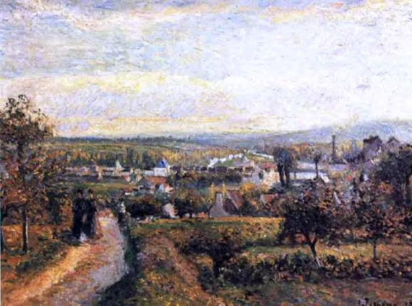  Camille Pissarro View of Saint-Ouen-l'Aumone - Art Print