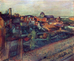  Edgar Degas View of Saint-Valery-sur-Somme - Art Print