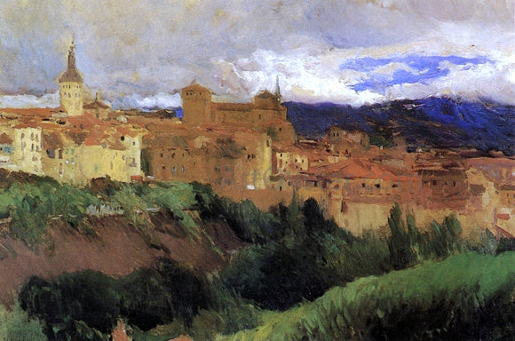  Joaquin Sorolla Y Bastida View of Segovia - Art Print