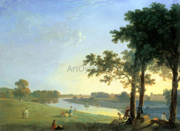  Richard Wilson View of Syon House Across the Thames near Kew Gardens - Art Print
