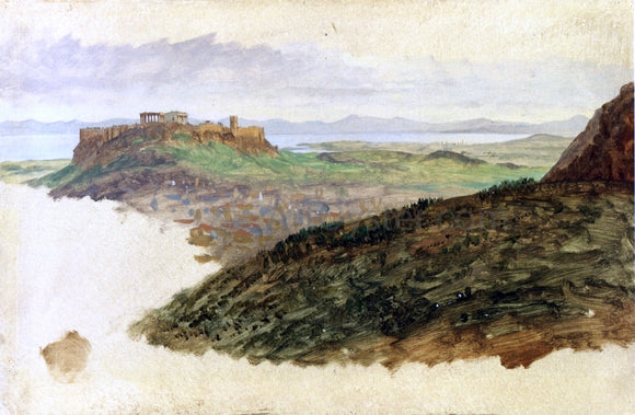  Frederic Edwin Church View of the Acropolis, Athens - Art Print