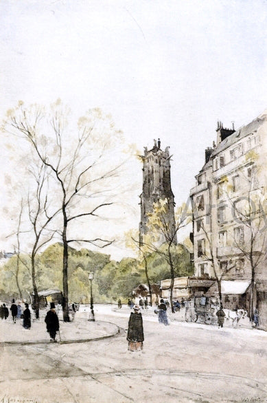  Henri Harpignies View of the Avenue Victoria - Art Print