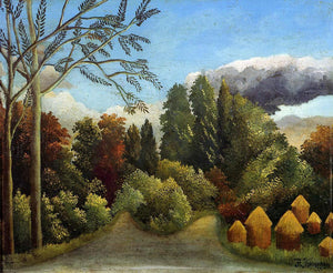  Henri Rousseau View of the Banks of the Oise - Art Print