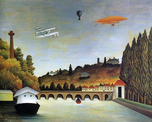  Henri Rousseau View of the Bridge at Sevres - Art Print