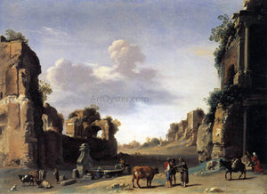  Cornelis Van Poelenburgh View of the Campo Vaccino - Art Print