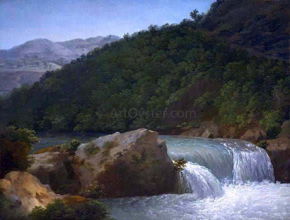  Jean-Joseph-Xavier Bidauld View of the Cascade of the Gorge near Allevard - Art Print