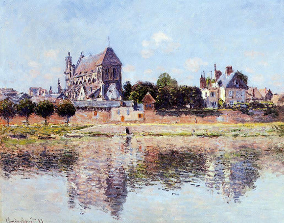  Claude Oscar Monet View of the Church at Vernon - Art Print