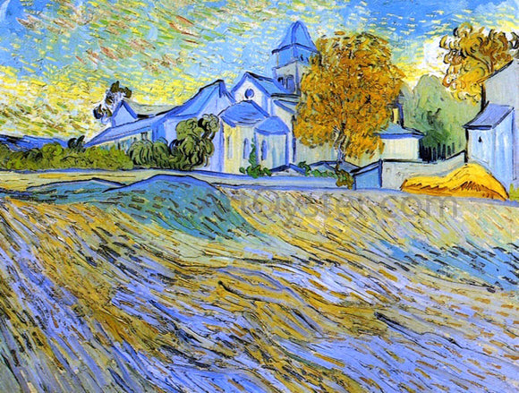  Vincent Van Gogh View of the Church of Saint-Paul-de-Mausole - Art Print