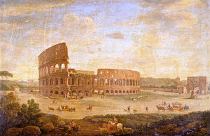  Hendrik Frans Van Lint View Of The Colosseum And The Arch Of Constantine, Rome - Art Print