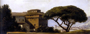  Pierre-Henri De Valenciennes View of the Convent of Ara Coeli with Pines - Art Print
