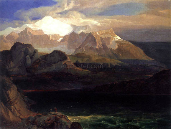  Carl Rottmann View of the Eibsee - Art Print