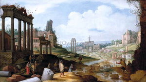  The Younger Willem Van  Nieulandt View of the Forum Romanum - Art Print
