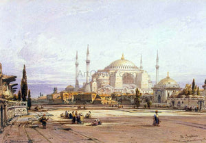  Eduard Hildebrandt View of the Hagia Sophia in Constantinople - Art Print