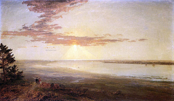  Jasper Francis Cropsey View of the Hudson - Art Print