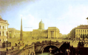  Fedor Yakovlevich Alekseev View of the Kazan Cathedral in St. Petersburg - Art Print