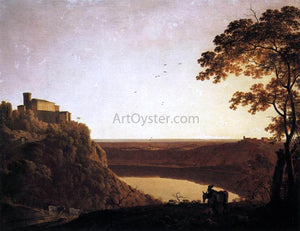  Joseph Wright View of the Lake of Nemi - Art Print
