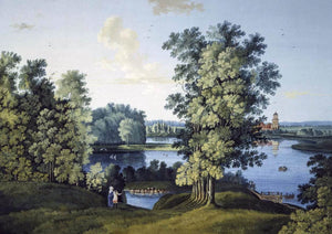  Semyon Fyodorovich Shchedrin View of the Large Pond in the Park in Tsarskoye Selo - Art Print