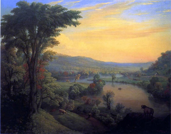  Manneville D Brown View of the Mohawk near Little Falls - Art Print