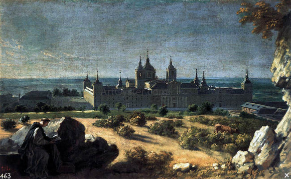  Michel-Ange Houasse View of the Monastery of El Escorial - Art Print