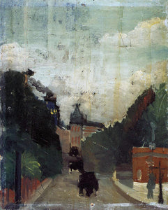 Henri Rousseau View of the Palais du Metropolitan (study) - Art Print