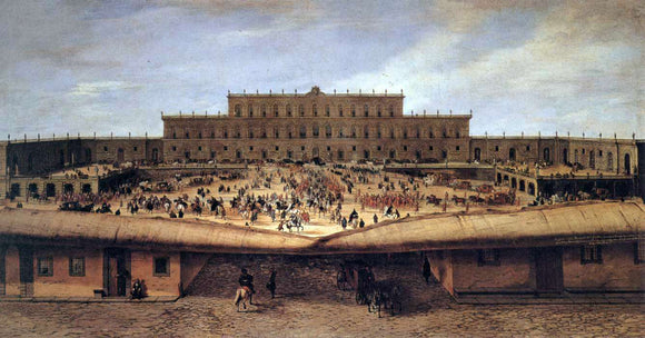  Pandolfo Reschi View of the Palazzo Pitti - Art Print