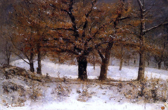  Gustave Courbet View of the Parc de Crete over Clarens - Art Print
