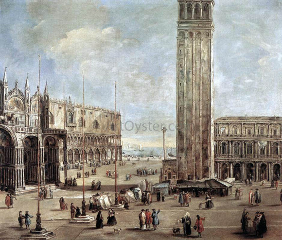  Antonio Stom A View of the Piazza San Marco from the Procuratie Vecchie - Art Print