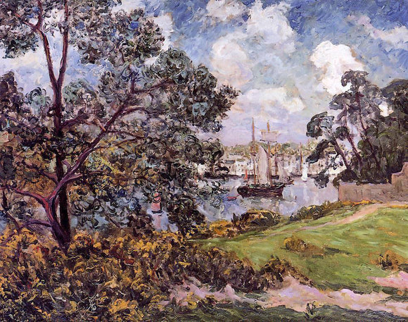  Maxime Maufra View of the Port of Auray - Art Print