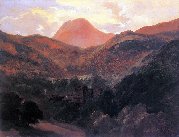  Theodore Rousseau View of the Puy de Dome and Royat - Art Print