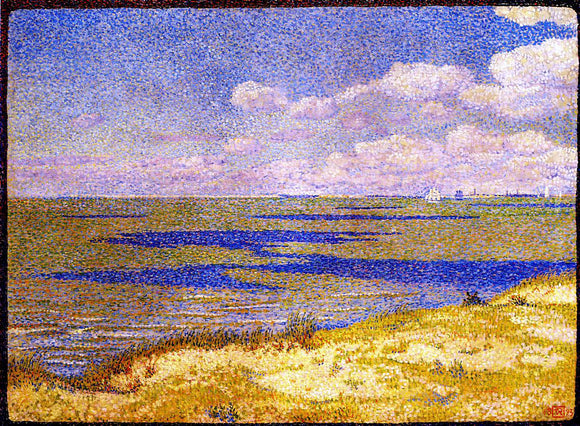  Theo Van Rysselberghe View of the River Scheldt - Art Print