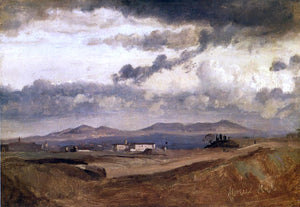  Jean-Baptiste-Camille Corot View of the Roman Compagna - Art Print