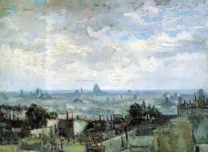  Vincent Van Gogh View of the Roofs of Paris - Art Print