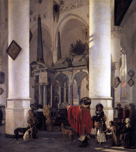  Emanuel De Witte View of the Tomb of William the Silent in the New Church in Delft - Art Print
